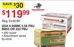 Dunham's Sports USA 5.56MM, 5.56 FMJ M855 OR 223 FMJ offer