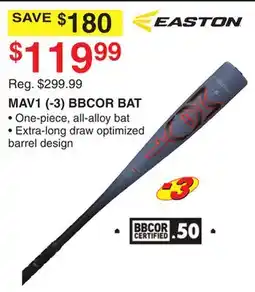 Dunham's Sports EASTON MAV1 (-3) BBCOR BAT offer