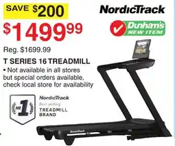 Dunham's Sports T SERIES 16 TREADMILL offer