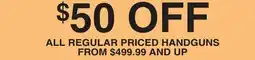 Dunham's Sports ALL REGULAR PRICED HANDGUNS offer