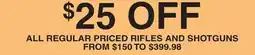 Dunham's Sports RIFLES AND SHOTGUNS offer