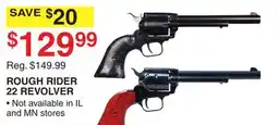 Dunham's Sports ROUGH RIDER 22 REVOLVER offer