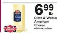 Safeway Dietz & Watson American Cheese offer