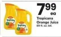 Safeway Tropicana Orange Juice offer