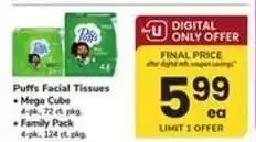 Safeway Puffs Facial Tissues offer