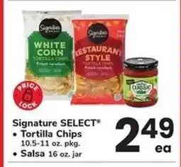 Safeway Signature SELECT Tortilla Chips and Salsa offer