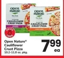 Safeway OPEN NATURE CAULIFLOWER CRUST PIZZA offer