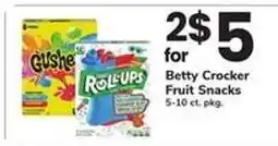 Safeway Betty Crocker Fruit Snacks offer