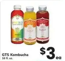 Safeway GTS Kombucha offer