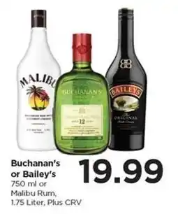 Food 4 Less Buchanan's or Bailey's or Malibu Rum offer