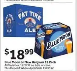 Stop&Shop Blue Moon or New Belgium 12 Pack offer