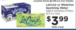 Kroger LaCroix or Waterloo Sparkling Water offer