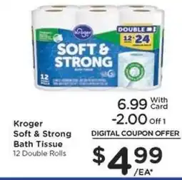 Kroger Kroger Soft & Strong Bath Tissue offer