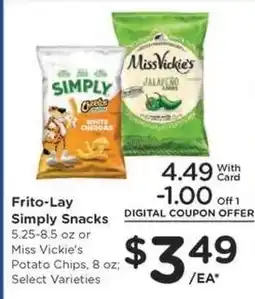 Kroger Frito-Lay Simply Snacks offer