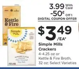 Kroger Simple Mills Crackers offer