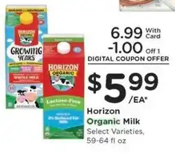 Kroger Horizon Organic Milk offer