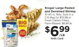 Kroger Kroger Large Peeled and Deveined Shrimp offer