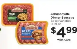 Kroger Johnsonville Dinner Sausage offer