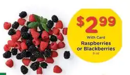 Kroger Raspberries or Blackberries offer