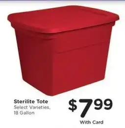 Kroger Sterilite Tote offer