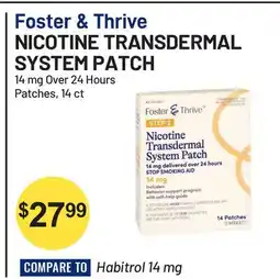 Health Mart Foster & Thrive Nicotine Transdermal System Patch offer