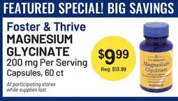 Health Mart Foster & Thrive Magnesium Glycinate offer