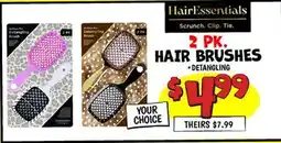 Ollie's 2 PK. HAIR BRUSHES offer