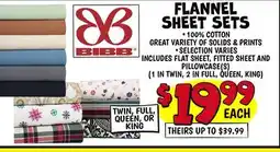 Ollie's FLANNEL SHEET SETS offer