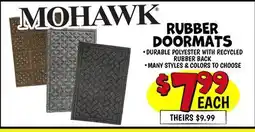 Ollie's RUBBER DOORMATS offer