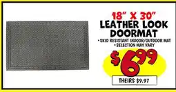 Ollie's 18 X 30 LEATHER LOOK DOORMAT offer