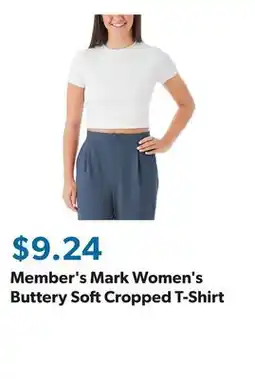 Sam's Club Member's Mark Women's Buttery Soft Cropped T-Shirt offer