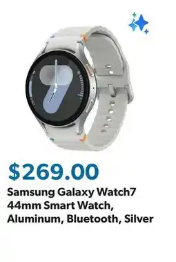 Sam's Club Samsung Galaxy Watch7 44mm Smart Watch, Aluminum, Bluetooth, Silver offer
