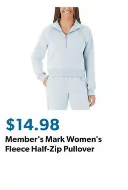Sam's Club Member's Mark Women's Fleece Half-Zip Pullover offer