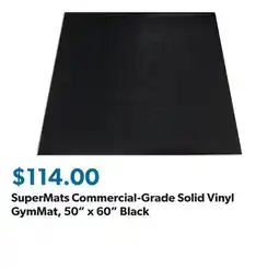 Sam's Club SuperMats Commercial-Grade Solid Vinyl GymMat, 50 x 60 Black offer