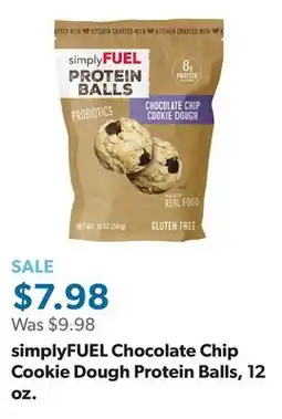 Sam's Club simplyFUEL Chocolate Chip Cookie Dough Protein Balls, 12 oz offer