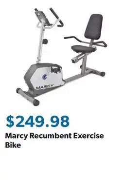 Sam's Club Marcy Recumbent Exercise Bike offer