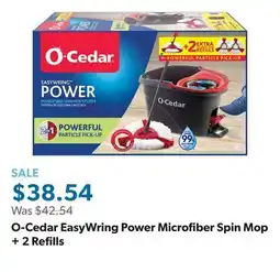 Sam's Club O-Cedar EasyWring Power Microfiber Spin Mop + 2 Refills offer
