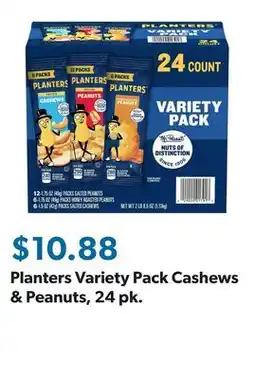 Sam's Club Planters Variety Pack Cashews & Peanuts, 24 pk offer