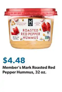 Sam's Club Member's Mark Roasted Red Pepper Hummus, 32 oz offer