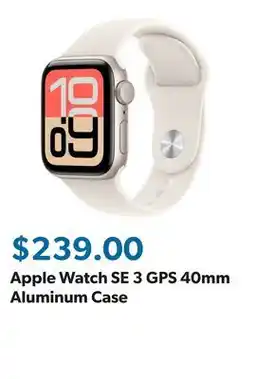 Sam's Club Apple Watch SE 3 GPS 40mm Aluminum Case offer