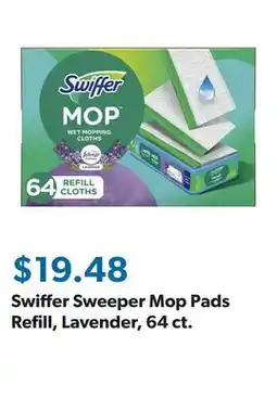 Sam's Club Swiffer Sweeper Mop Pads Refill, Lavender, 64 ct offer