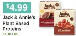 Heinen's Jack & Annie's Plant Based Proteins offer