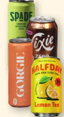 Heinen's Gorgie Sparkling Energy, Half Day Probiotic Tea, Nixie Organic Soda or Spade Sparkling Soda offer