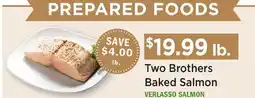 Heinen's Two Brothers Baked Salmon VERLASSO SALMON offer