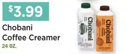 Heinen's Chobani Coffee Creamer offer