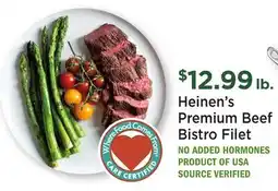 Heinen's Heinen's Premium Beef Bistro Filet offer