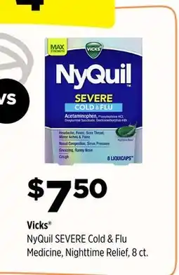 Dollar General Vicks NyQuil SEVERE Cold & Flu Medicine, Nighttime Relief offer