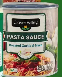 Dollar General Clover Valley Flavored Pasta Sauce, Roasted Garlic Herb offer