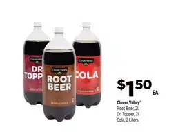 Dollar General Clover Valley Root Beer, 2l.. Topper offer