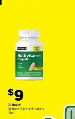 Dollar General DG Health Complete Multivitamin Caplets offer